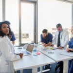 A meeting with doctors.