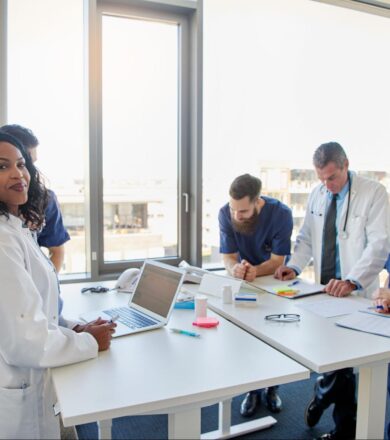 A meeting with doctors.